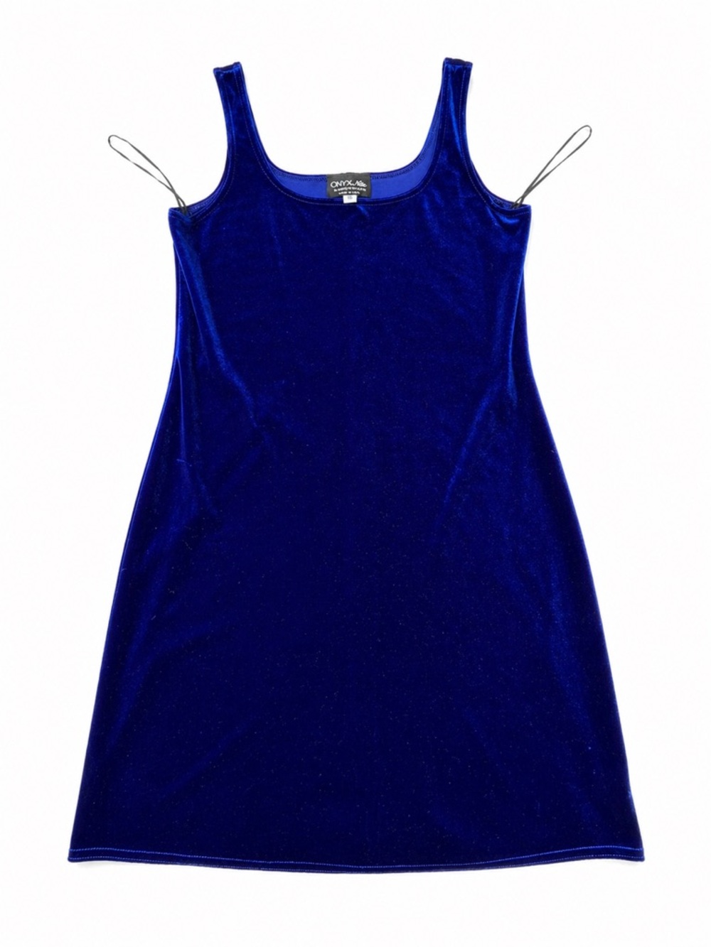 Onyx Nite Deep Royal Blue Velvet Tank Dress
